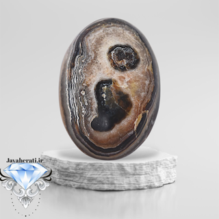 نگین عقیق داوودی مصور (ورس جزئی) D16